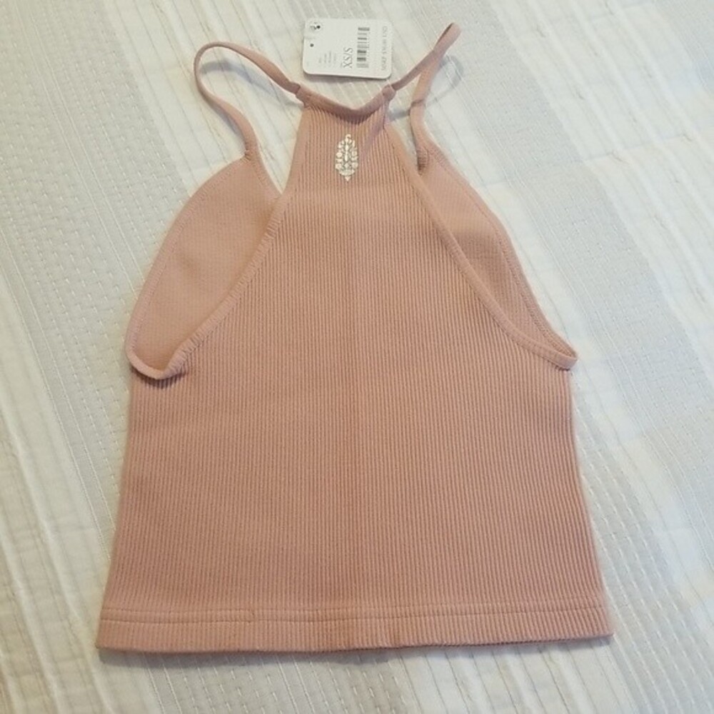 Free People Movement Cropped Run Tank Top in Soft Pink size XS=0-2 - Picture 13 of 15